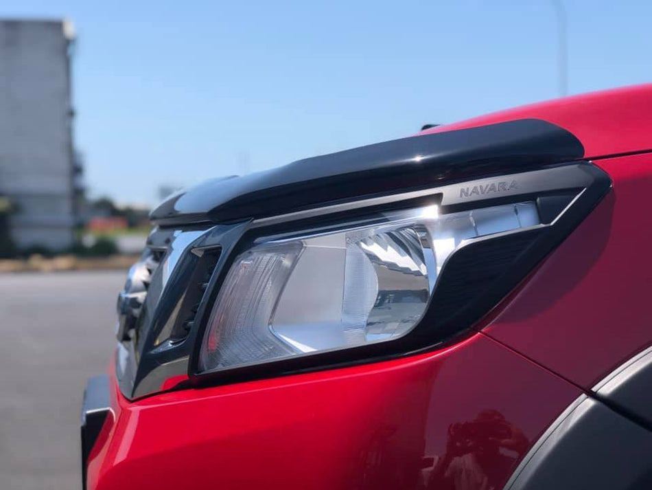 HEADLIGHT COVER - NAVARA installed side view