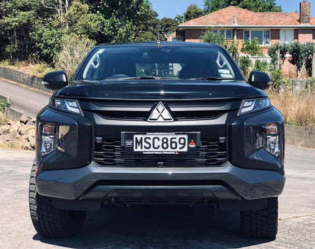 BONNET GUARD - MITSUBISHI TRITON 2019+ installed front view