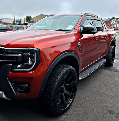 FORD RANGER/EVEREST NEXTGEN HEADLIGHT COVERS & TRIMS INSTALLED ON TRUCK ZOOMED OUT